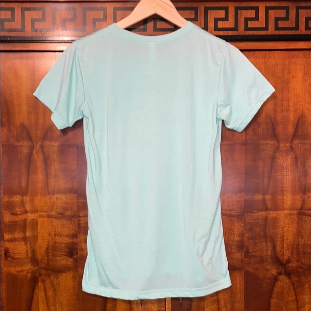 Bubbakins Mint Green Motivational Quote Graphic Tee Juniors S - Picture 4 of 5